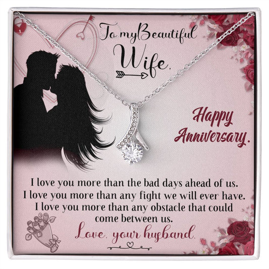 To My Beautiful Wife - Alluring Beauty Necklace