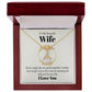 To My Beautiful Wife - Alluring Beauty Necklace