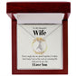 To My Beautiful Wife - Alluring Beauty Necklace
