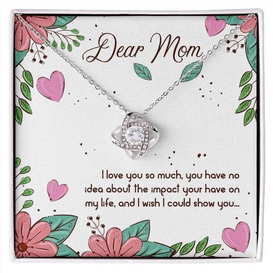 To My Mom - Love Knot Necklace