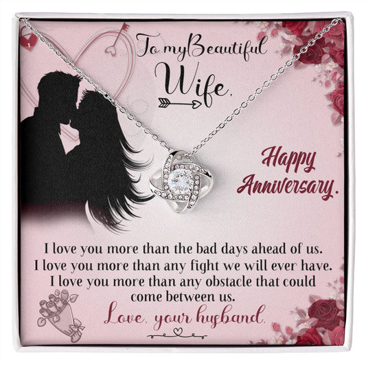 To My Wife - Love Knot Necklace