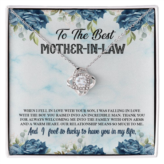 To My Mother In Law - Love Knot Necklace