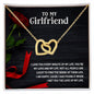 To My Girlfriend - Interlocking Hearts Necklace
