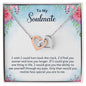 To My soulmate - Interlocking Hearts Necklace