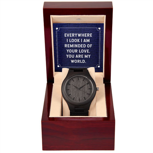 Everywhere I look - Wooden Watch