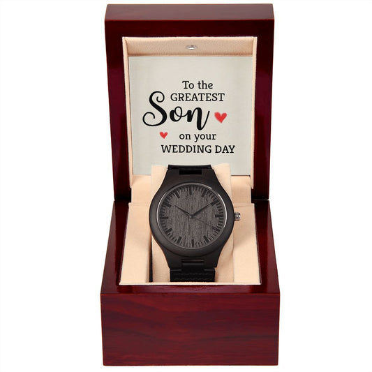 To The Greatest SON - Wooden Watch