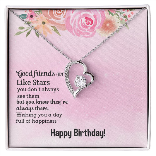 Good friends are Like Stars - Forever Love Necklace